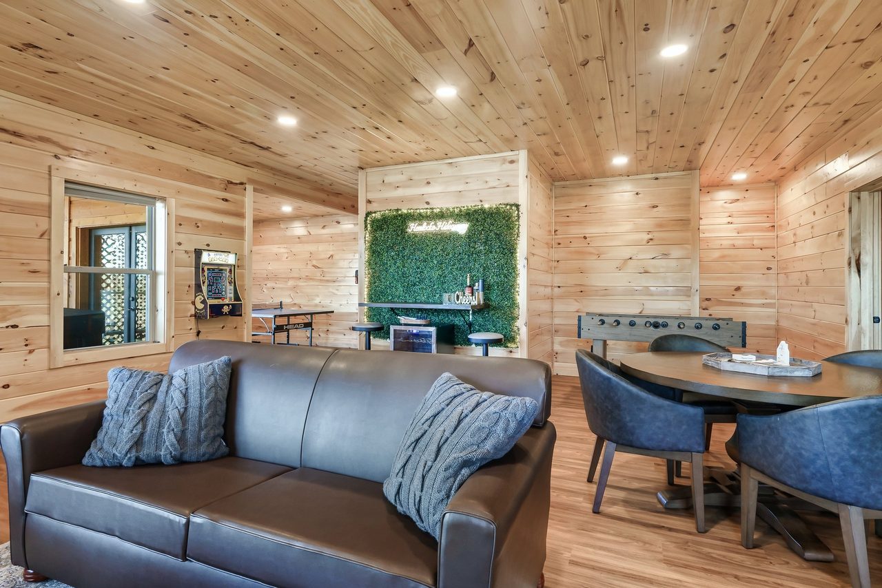 Family room: card table, foosball, ping pong, arcade & games