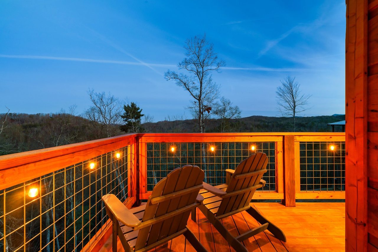 Stargaze or sip your morning coffee with a view of the Smokies!